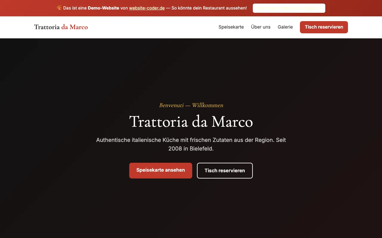 Trattoria da Marco — Restaurant-Demo